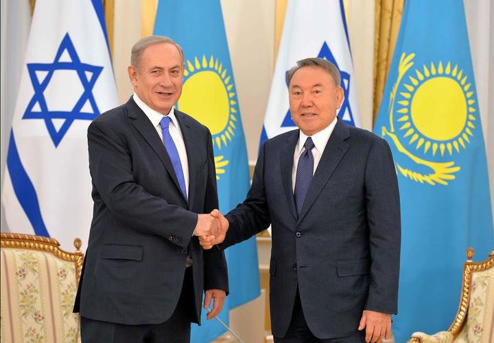 Биньямин Нетаньяху и Нурсултан Назарбаев.