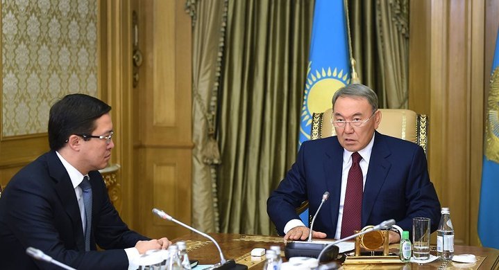 Данияр Акишев и Нурсултан Назарбаев.