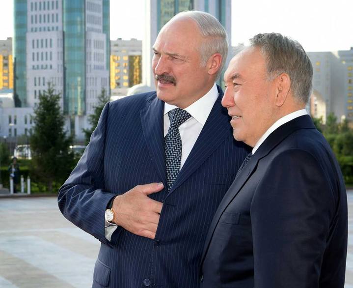 Александр Лукашенко и Нурсултан Назарбаев.