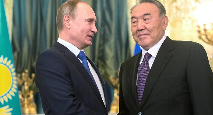 Владимир Путин и Нурсултан Назарбаев.