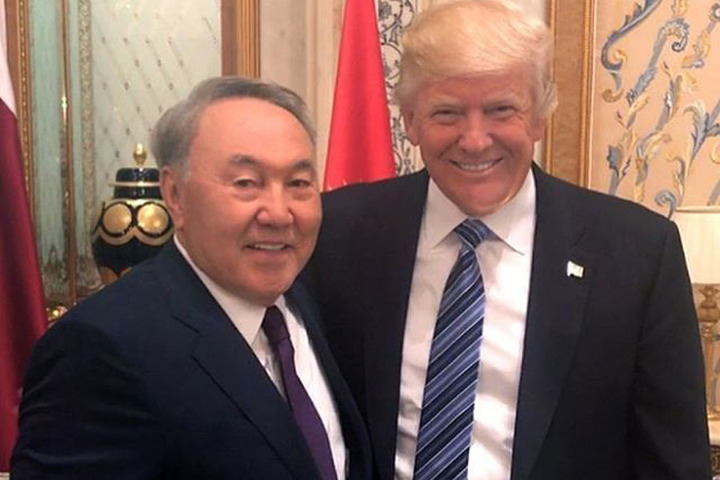 Нурсултан Назарбаев и Дональд Трамп.