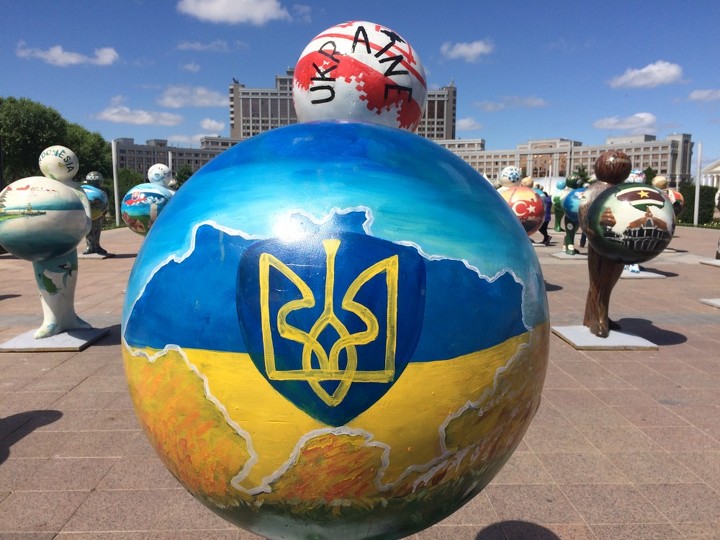 Символ Украины как участника ЭКСПО в Астане.