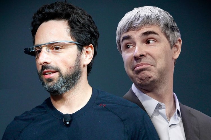 Sergey Brin and Larry Page.