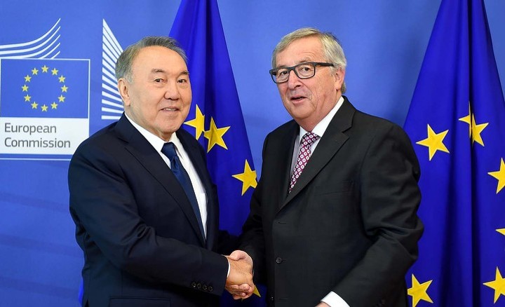 Нурсултан Назарбаев и Жан-Клод Юнкер, март 2016.