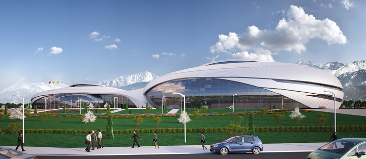 Ледовая арена на 3 тыс. мест в Алматы.