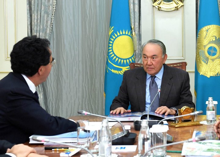 Сантьяго Калатрава и Нурсултан Назарбаев.