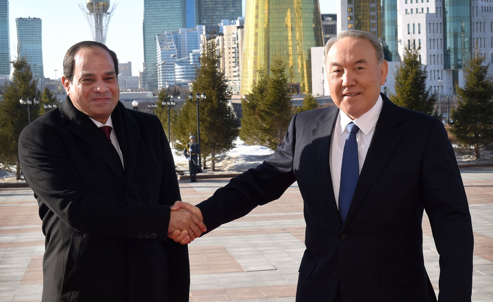 Абдель Ас-Сиси и Нурсултан Назарбаев.