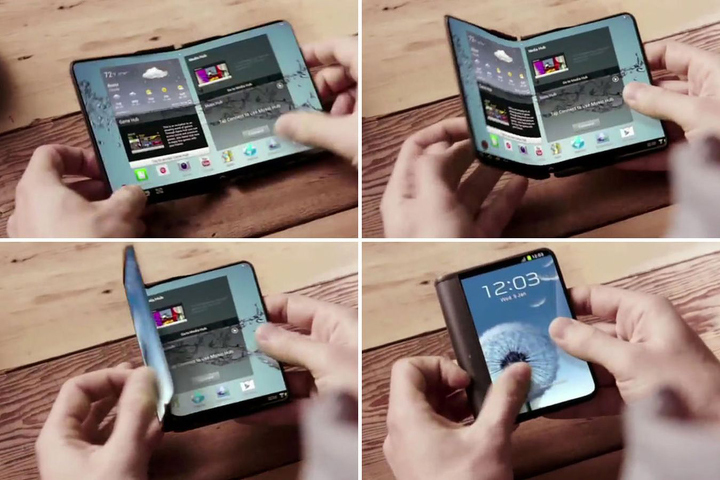 Концепт гибкого смартфона от Samsung