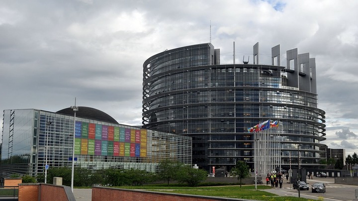 Здание Европарламента в Брюсселе.